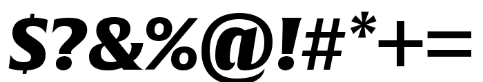 Alverata Black Italic Font OTHER CHARS