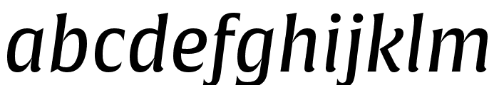 Alverata Medium Italic Font LOWERCASE