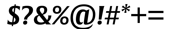 Alverata Semibold Italic Font OTHER CHARS