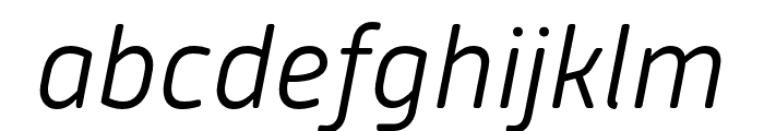 Alwyn New Rounded Light Italic Font LOWERCASE