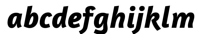 Amaranth Bold Italic Font LOWERCASE