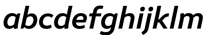 Amifer Medium Italic Font LOWERCASE