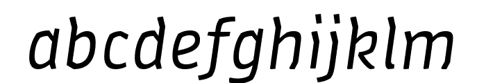 Amman Sans Pro Italic Font LOWERCASE
