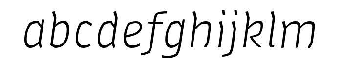 Amman Sans Pro Light Italic Font LOWERCASE