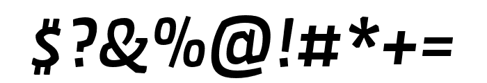 Amman Sans Pro Medium Italic Font OTHER CHARS