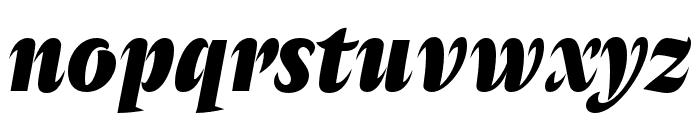 Amster Black Italic Font LOWERCASE
