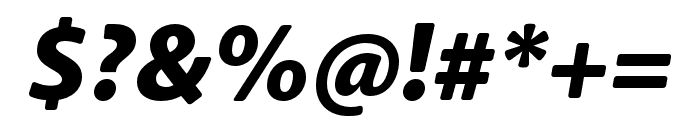 Anago Black Italic Font OTHER CHARS