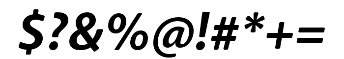 Anago Bold Italic Font OTHER CHARS