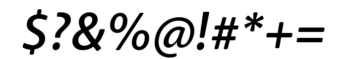 Anago Medium Italic Font OTHER CHARS