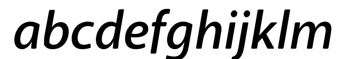Anago Medium Italic Font LOWERCASE