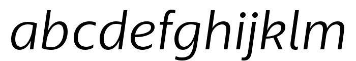 Anona Light Italic Font LOWERCASE