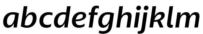 Anona Medium Italic Font LOWERCASE