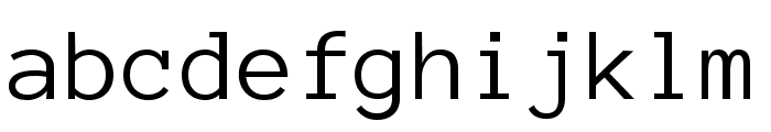 Anonymous Pro Regular Font LOWERCASE