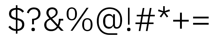 Anuphan Light Font OTHER CHARS