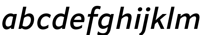 Apparat Semibold Italic Font LOWERCASE