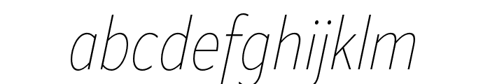 ApparatCond Thin Italic Font LOWERCASE