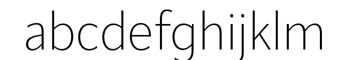 ApparatSemiCond Extralight Font LOWERCASE