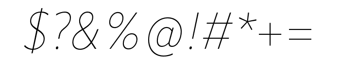 ApparatSemiCond Thin Italic Font OTHER CHARS