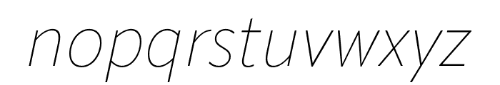 ApparatSemiCond Thin Italic Font LOWERCASE