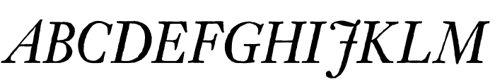 Archetype Italic Font UPPERCASE