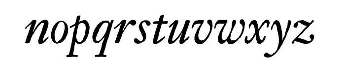 Archetype Italic Font LOWERCASE