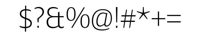 Ardoise Std Compact ExtraLight Font OTHER CHARS