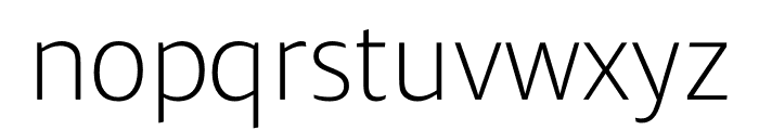 Ardoise Std Compact ExtraLight Font LOWERCASE