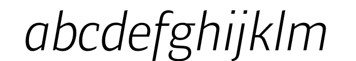 Ardoise Std Light Italic Font LOWERCASE