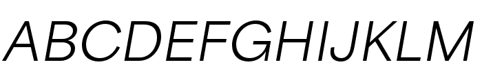 Area Extended Regular Italic Font UPPERCASE