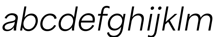 Area Extended Regular Italic Font LOWERCASE