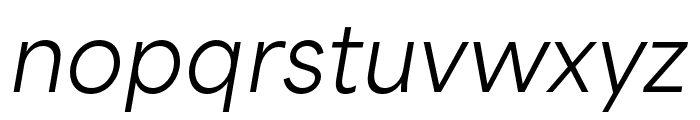 Area Extended Regular Italic Font LOWERCASE