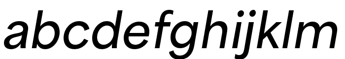 Area Extended SemiBold Italic Font LOWERCASE