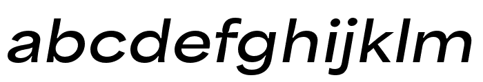 Area Inktrap Extended Bold Italic Font LOWERCASE