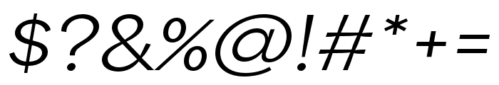 Area Inktrap Extended Regular Italic Font OTHER CHARS