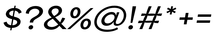 Area Inktrap Extended SemiBold Italic Font OTHER CHARS