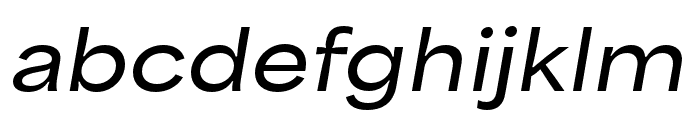 Area Inktrap Extended SemiBold Italic Font LOWERCASE