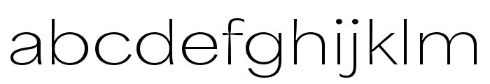 Area Inktrap Extended Thin Font LOWERCASE