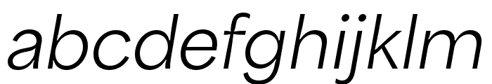 Area Inktrap Regular Italic Font LOWERCASE