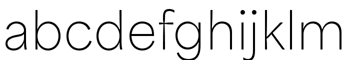 Area Inktrap Thin Font LOWERCASE