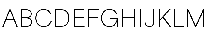 Area Normal Thin Font UPPERCASE