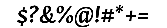 Arek Latin Semibold Italic Font OTHER CHARS