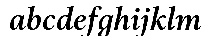 Aria Text G1 SemiBold Italic Font LOWERCASE