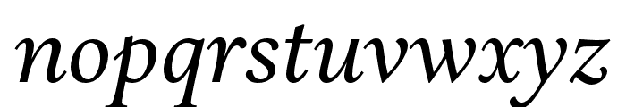 Aria Text G2 Italic Font LOWERCASE
