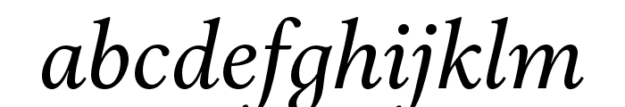 Aria Text G3 Italic Font LOWERCASE