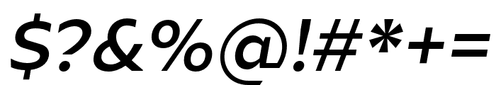 Ariana Pro Medium italic Font OTHER CHARS