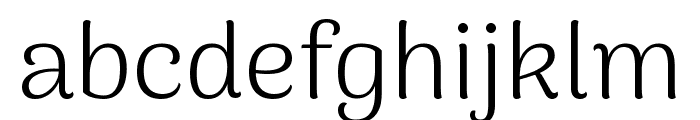 Arima Light Font LOWERCASE