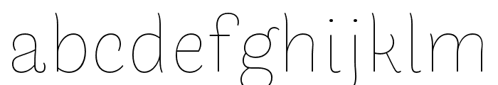 Arlette Light Italic Font LOWERCASE