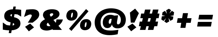 Arpona Black Italic Font OTHER CHARS