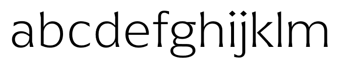 Arpona ExtraLight Font LOWERCASE