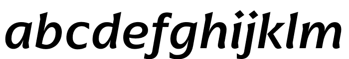 Arpona Medium Italic Font LOWERCASE
